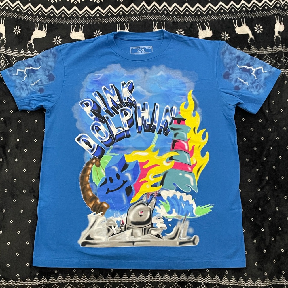 Pink Dolphin graphic tee